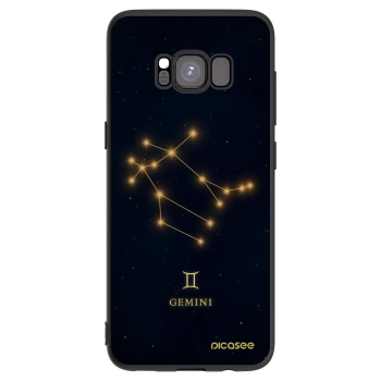Picasee silikonowe czarne etui na Samsung Galaxy S8 G950F - GEMINI