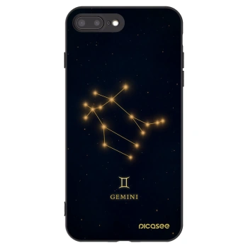 Picasee silikonowe czarne etui na Apple iPhone 7 Plus - GEMINI
