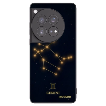 Picasee silikonowe czarne etui na OnePlus 12 5G - GEMINI