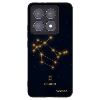 Picasee silikonowe czarne etui na Xiaomi 14T Pro - GEMINI