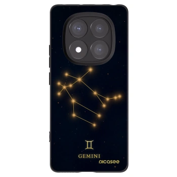 Picasee silikonowe czarne etui na Xiaomi Redmi Note 14 Pro 5G - GEMINI