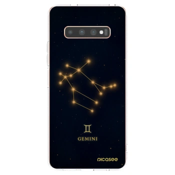 Picasee silikonowe przeźroczyste etui na Samsung Galaxy S10 Plus G975 - GEMINI