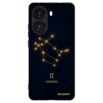 Picasee silikonowe czarne etui na Xiaomi Poco X7 Pro 5G - GEMINI