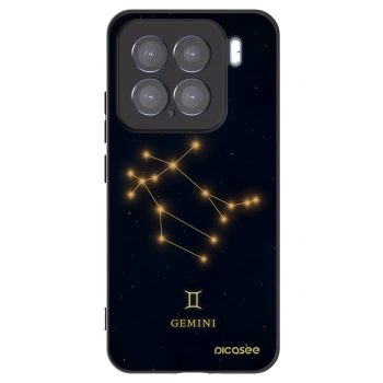 Picasee silikonowe czarne etui na Xiaomi 15 - GEMINI