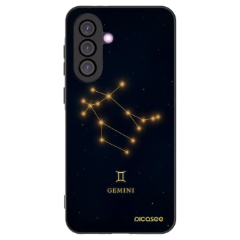 Picasee silikonowe czarne etui na Samsung Galaxy A36 5G - GEMINI