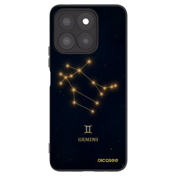 Picasee silikonowe czarne etui na Honor X8c - GEMINI