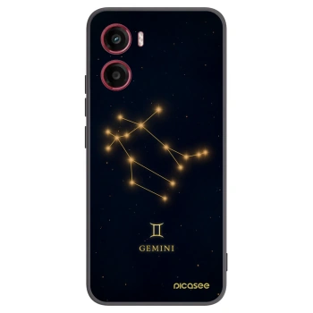 Picasee silikonowe czarne etui na Motorola Moto G05 - GEMINI