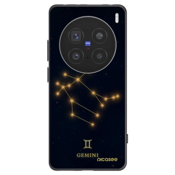 Picasee silikonowe czarne etui na Vivo X200 Pro - GEMINI