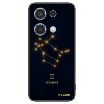 Picasee silikonowe czarne etui na Xiaomi Redmi Note 14S - GEMINI