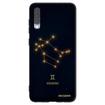 Picasee silikonowe czarne etui na Samsung Galaxy A70 A705F - GEMINI