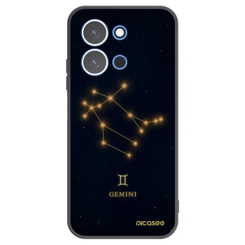 Picasee silikonowe czarne etui na Xiaomi Redmi 15C 4G - GEMINI
