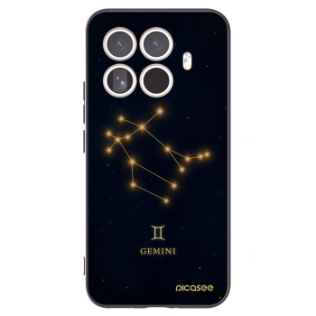 Picasee silikonowe czarne etui na Xiaomi 15T Pro - GEMINI