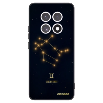 Picasee silikonowe czarne etui na Xiaomi Redmi Note 15 - GEMINI