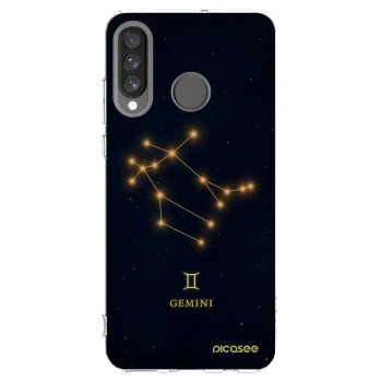 Picasee silikonowe przeźroczyste etui na Huawei P30 Lite - GEMINI