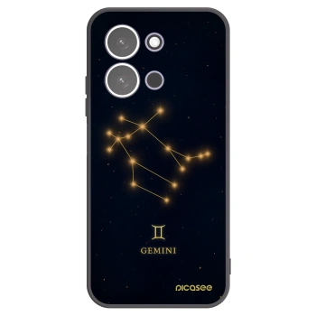 Picasee silikonowe czarne etui na Xiaomi Redmi 15C 5G - GEMINI