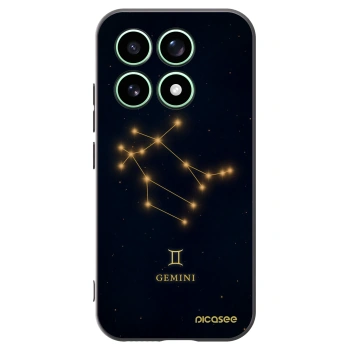 Picasee silikonowe czarne etui na Xiaomi 17 - GEMINI