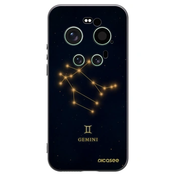 Picasee silikonowe czarne etui na Xiaomi 17 Ultra - GEMINI
