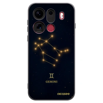 Picasee silikonowe czarne etui na OPPO Find X9 Pro - GEMINI