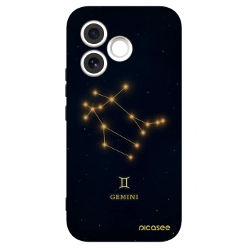 Picasee silikonowe czarne etui na Honor 600 Lite - GEMINI