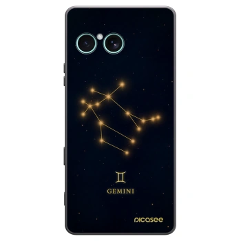 Picasee silikonowe czarne etui na Sony Xperia 10 VII - GEMINI