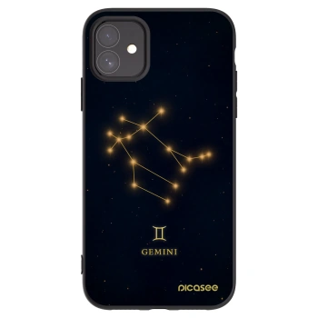 Picasee silikonowe czarne etui na Apple iPhone 11 - GEMINI