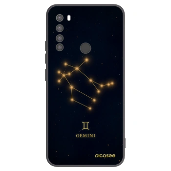 Picasee silikonowe czarne etui na Xiaomi Redmi Note 8 - GEMINI