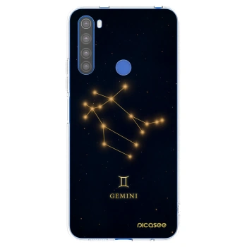 Picasee silikonowe przeźroczyste etui na Xiaomi Redmi Note 8T - GEMINI