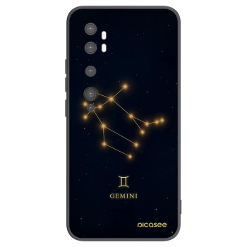 Picasee silikonowe czarne etui na Xiaomi Mi Note 10 (Pro) - GEMINI