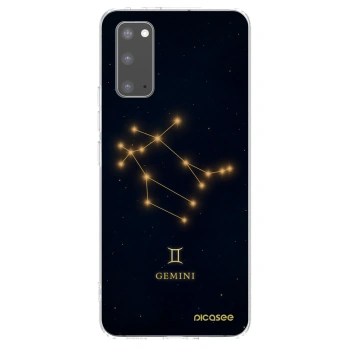 Picasee silikonowe przeźroczyste etui na Samsung Galaxy S20 G980F - GEMINI