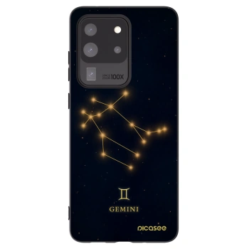 Picasee silikonowe czarne etui na Samsung Galaxy S20 Ultra 5G G988F - GEMINI