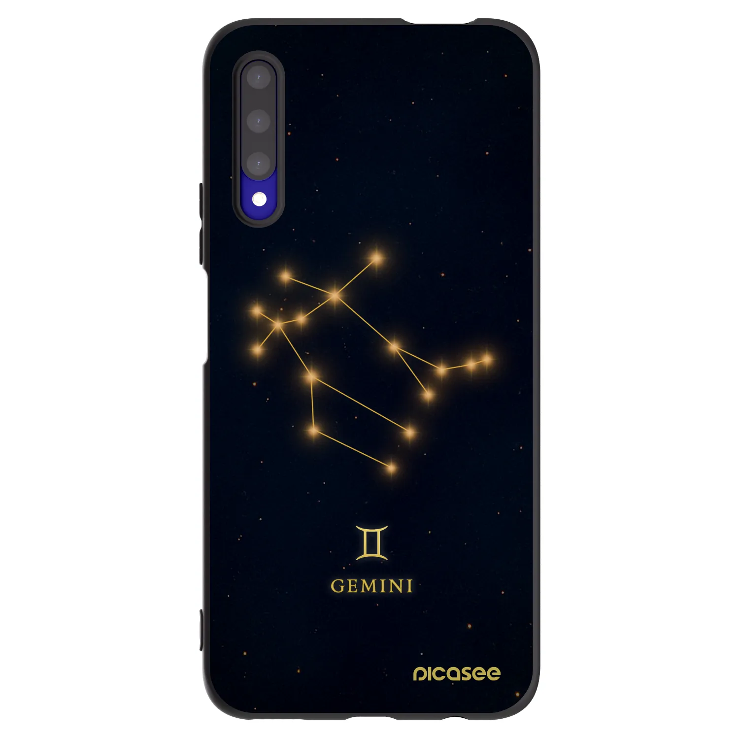 Picasee silikonowe czarne etui na Honor 9X Pro - GEMINI