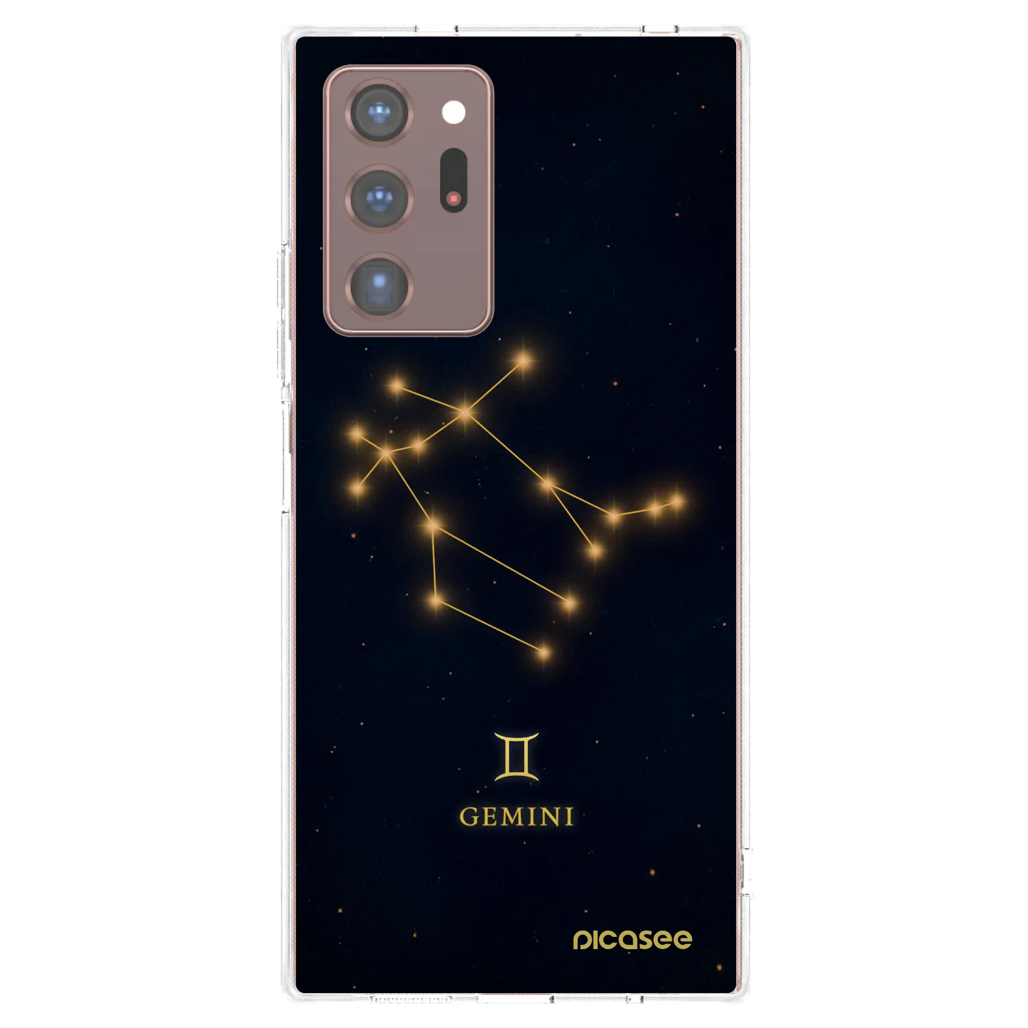 Picasee silikonowe przeźroczyste etui na Samsung Galaxy Note 20 Ultra - GEMINI