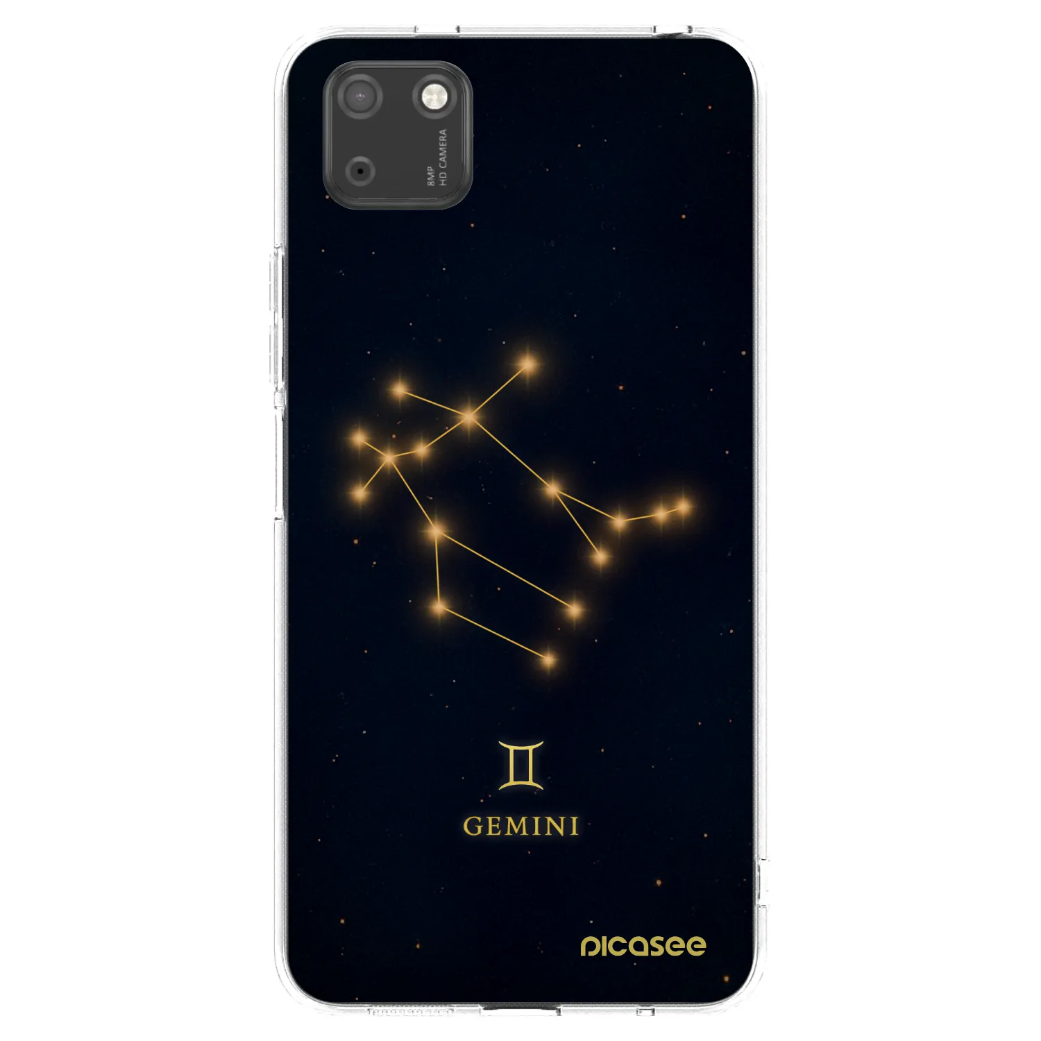 Picasee silikonowe przeźroczyste etui na Huawei Y5P - GEMINI