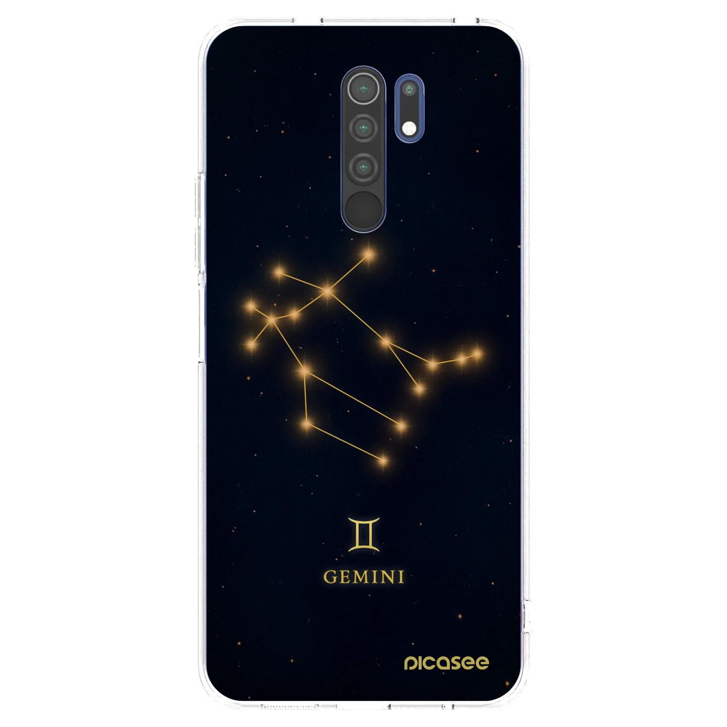 Picasee silikonowe przeźroczyste etui na Xiaomi Redmi 9 - GEMINI