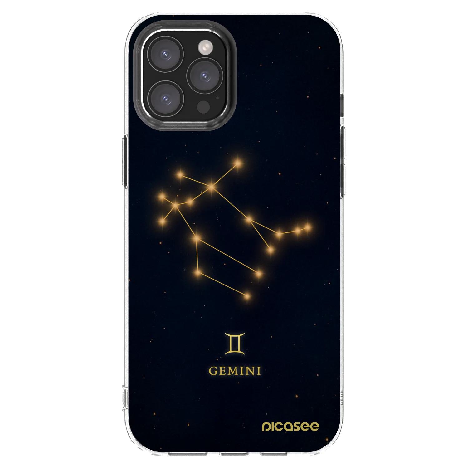 Picasee silikonowe przeźroczyste etui na Apple iPhone 12 Pro Max - GEMINI