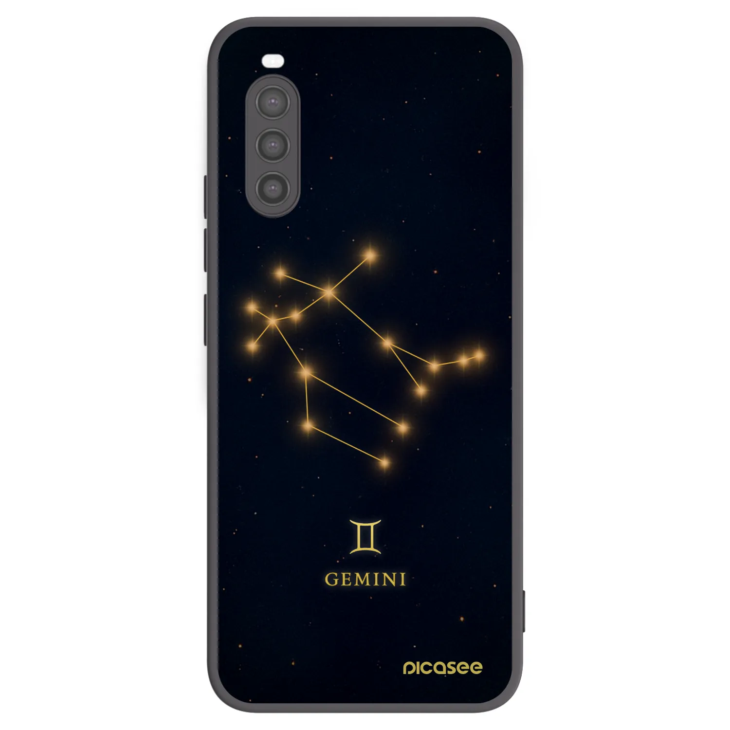 Picasee silikonowe czarne etui na Sony Xperia 10 II - GEMINI