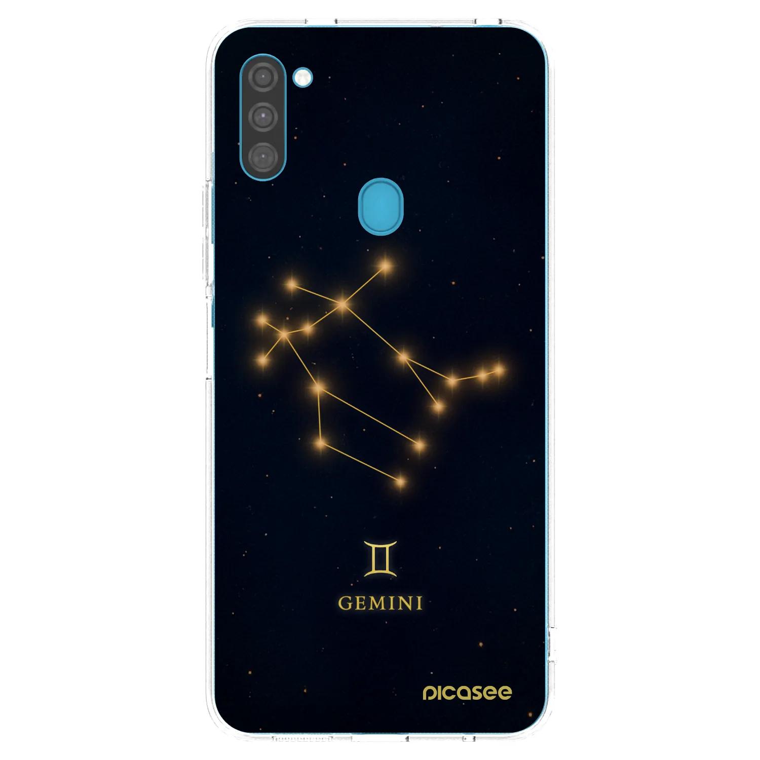 Picasee silikonowe przeźroczyste etui na Samsung Galaxy M11 - GEMINI