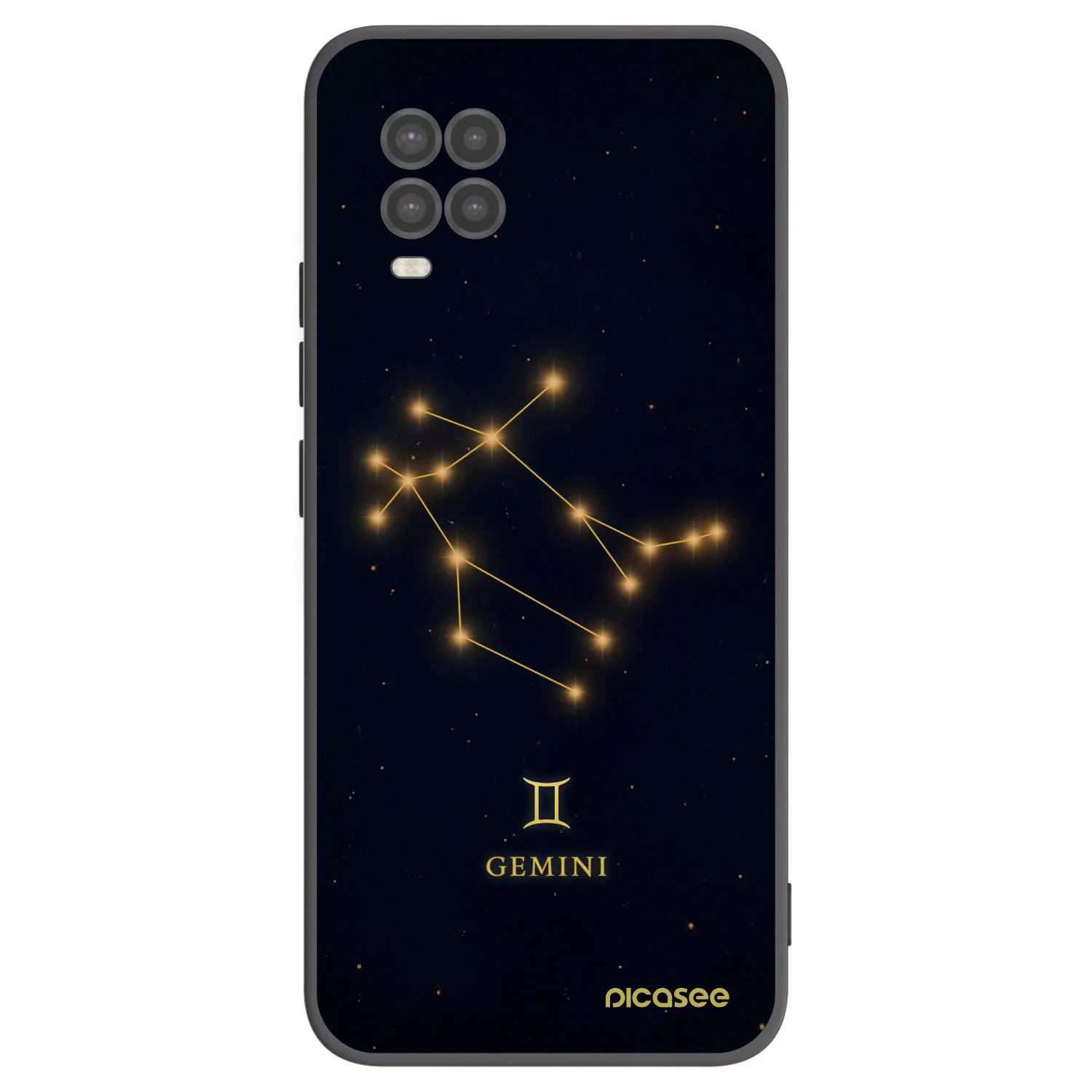 Picasee silikonowe czarne etui na Xiaomi Mi 10 Lite - GEMINI