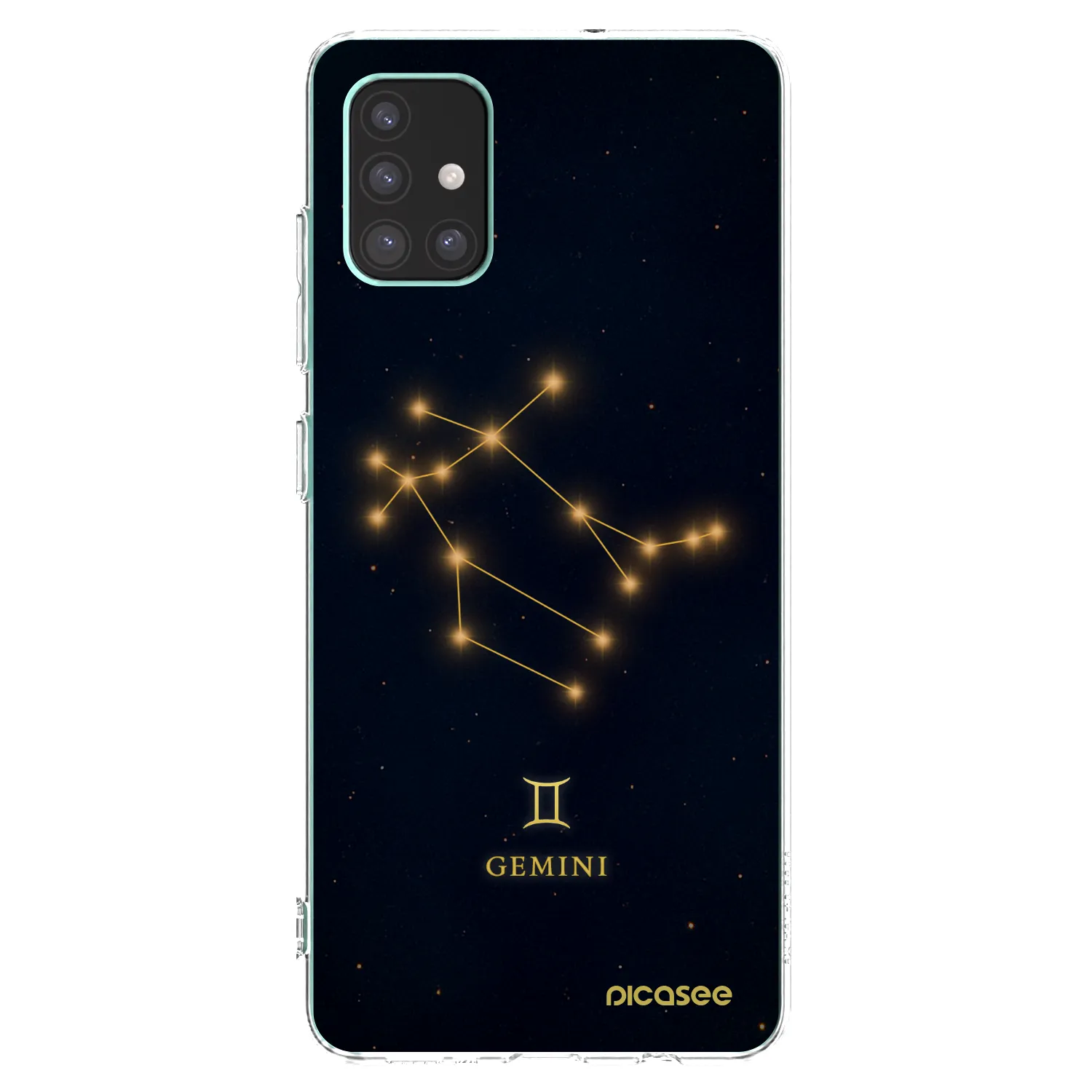Picasee silikonowe przeźroczyste etui na Samsung Galaxy M51 M515F - GEMINI
