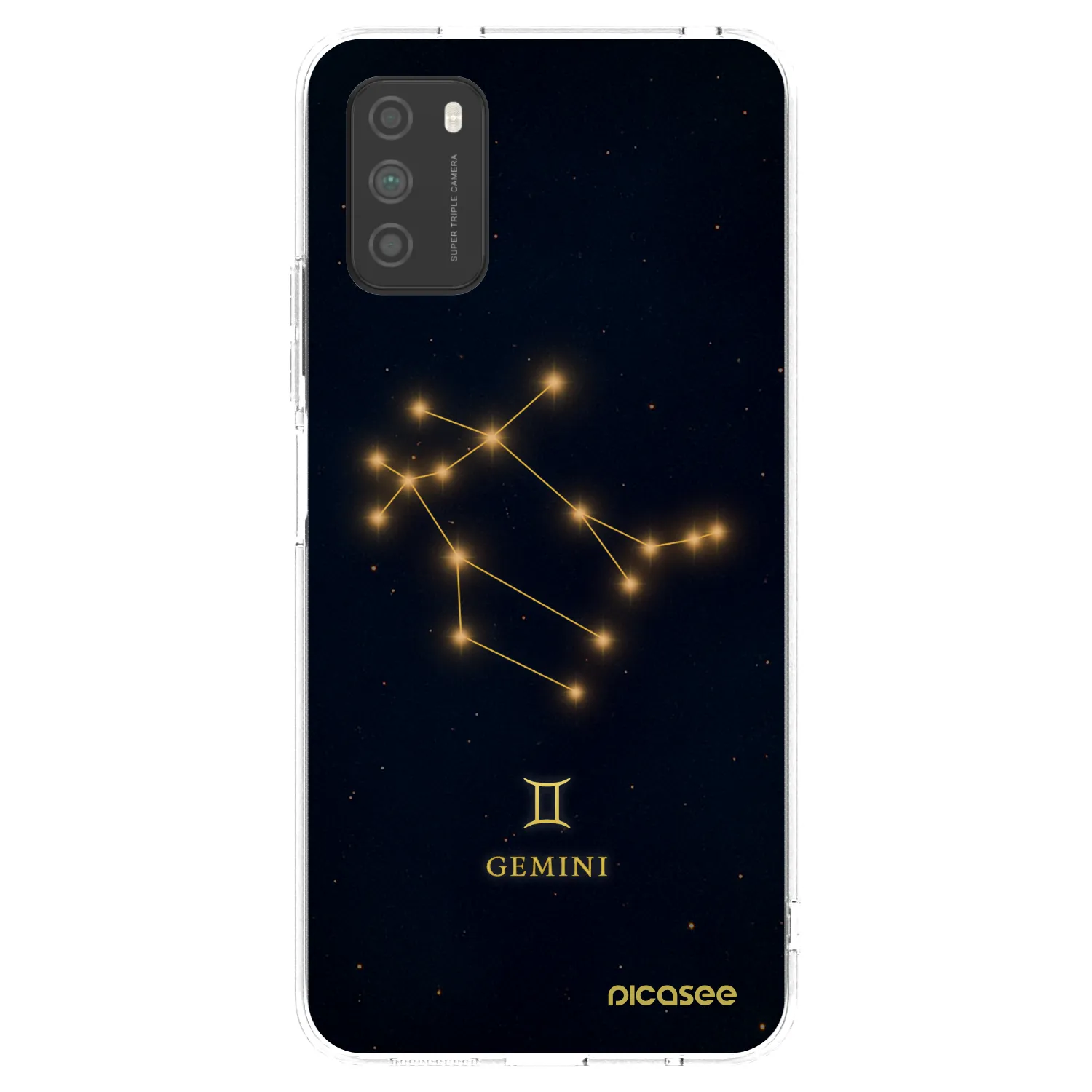 Picasee silikonowe przeźroczyste etui na Xiaomi Poco M3 - GEMINI