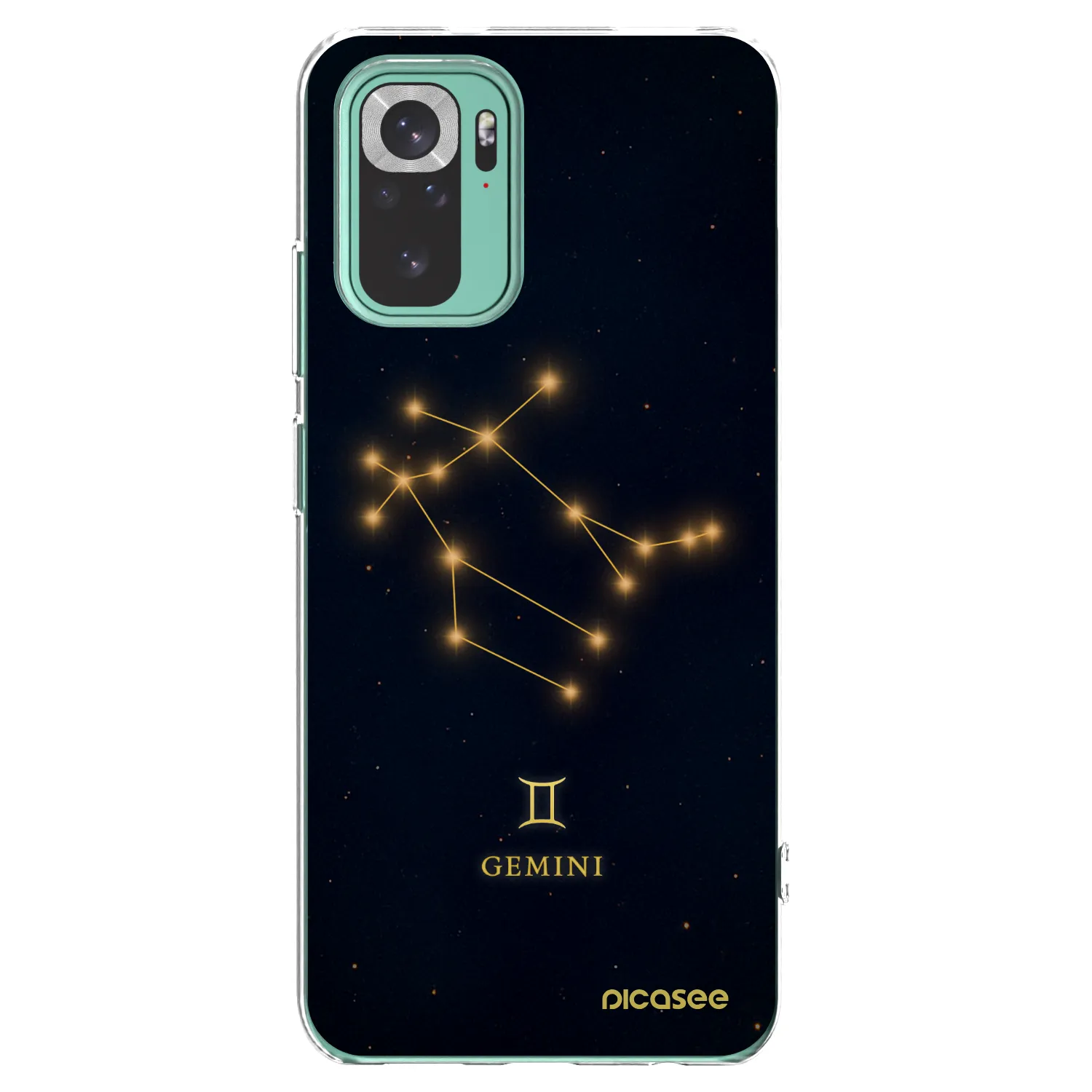 Picasee silikonowe przeźroczyste etui na Xiaomi Redmi Note 10 Pro - GEMINI