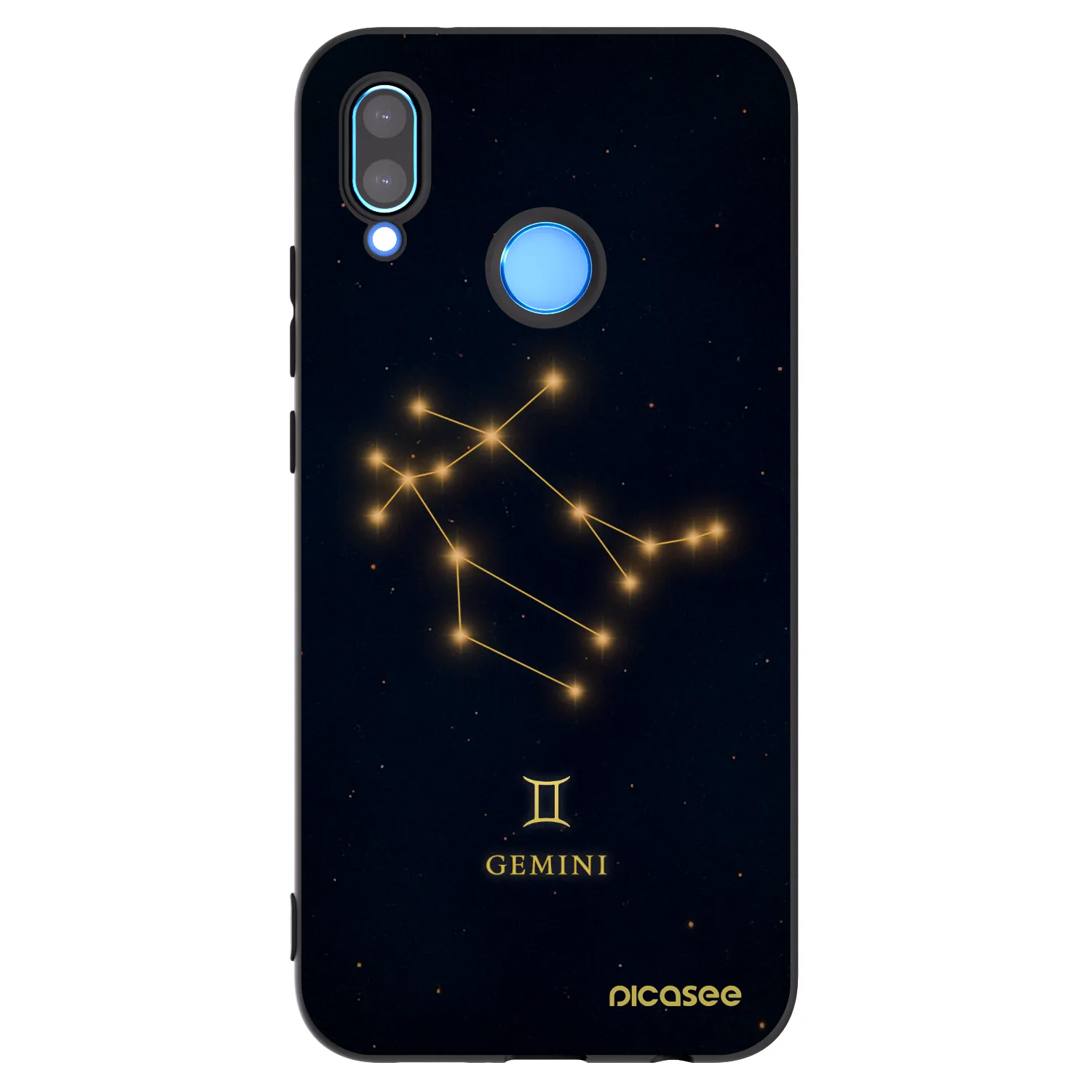 Picasee silikonowe czarne etui na Huawei P20 Lite - GEMINI