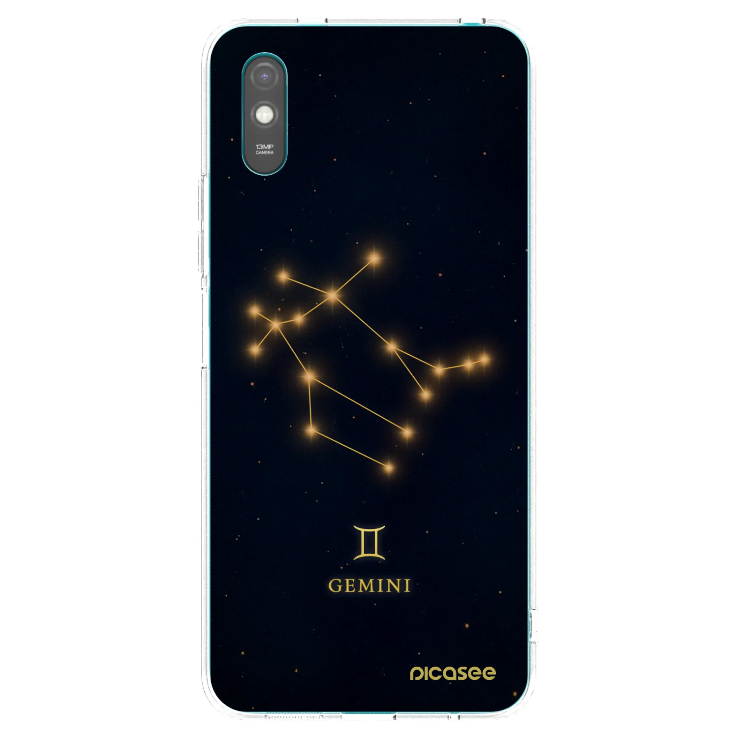 Picasee silikonowe przeźroczyste etui na Xiaomi Redmi 9AT - GEMINI