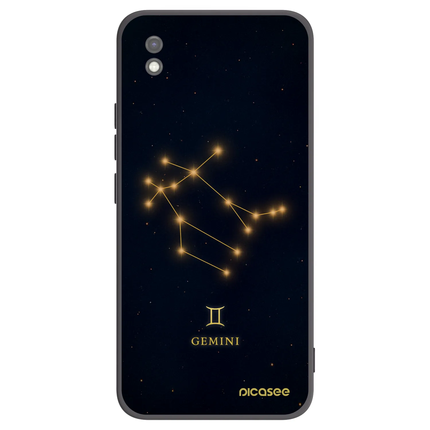 Picasee silikonowe czarne etui na Xiaomi Redmi 9AT - GEMINI