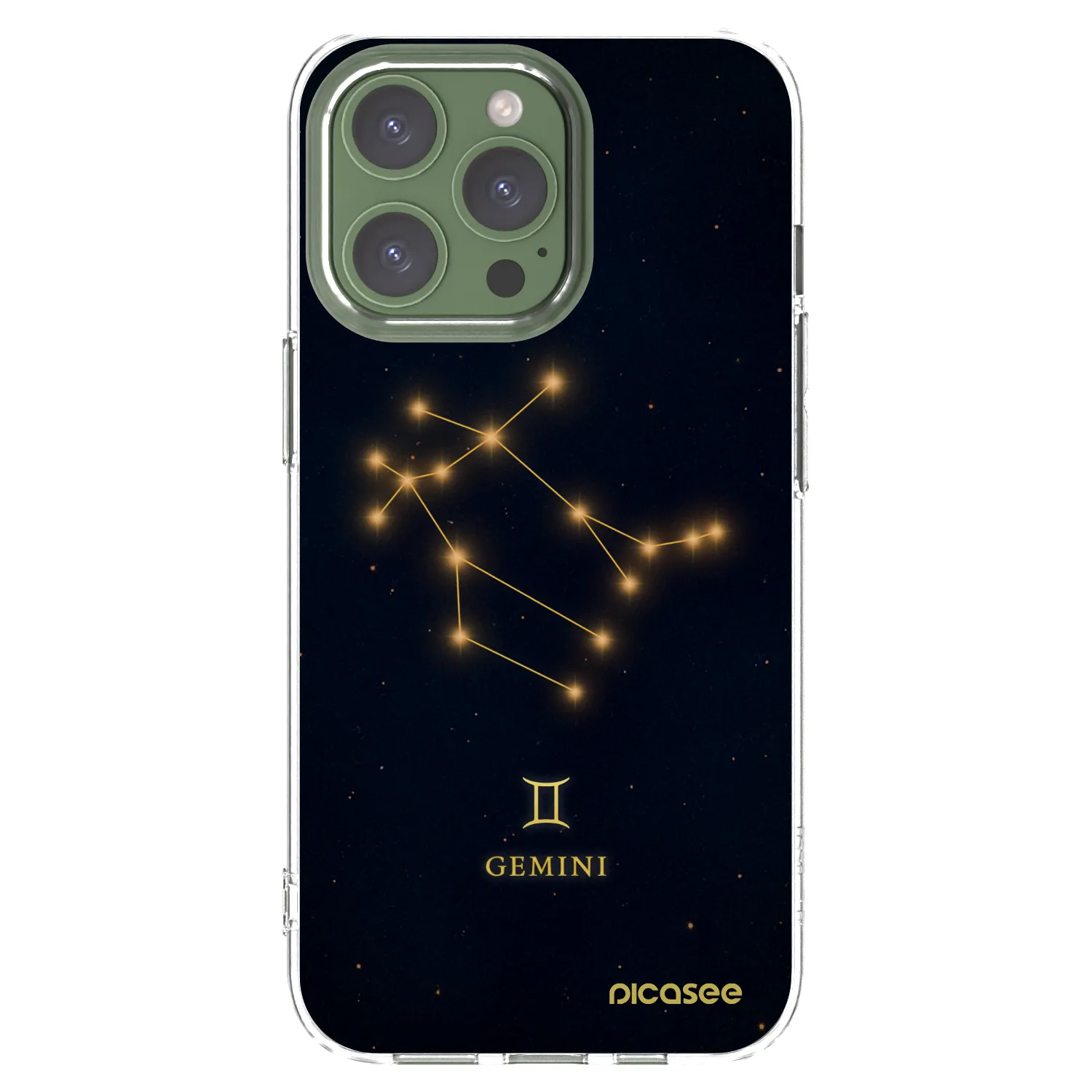 Picasee silikonowe przeźroczyste etui na Apple iPhone 13 Pro - GEMINI