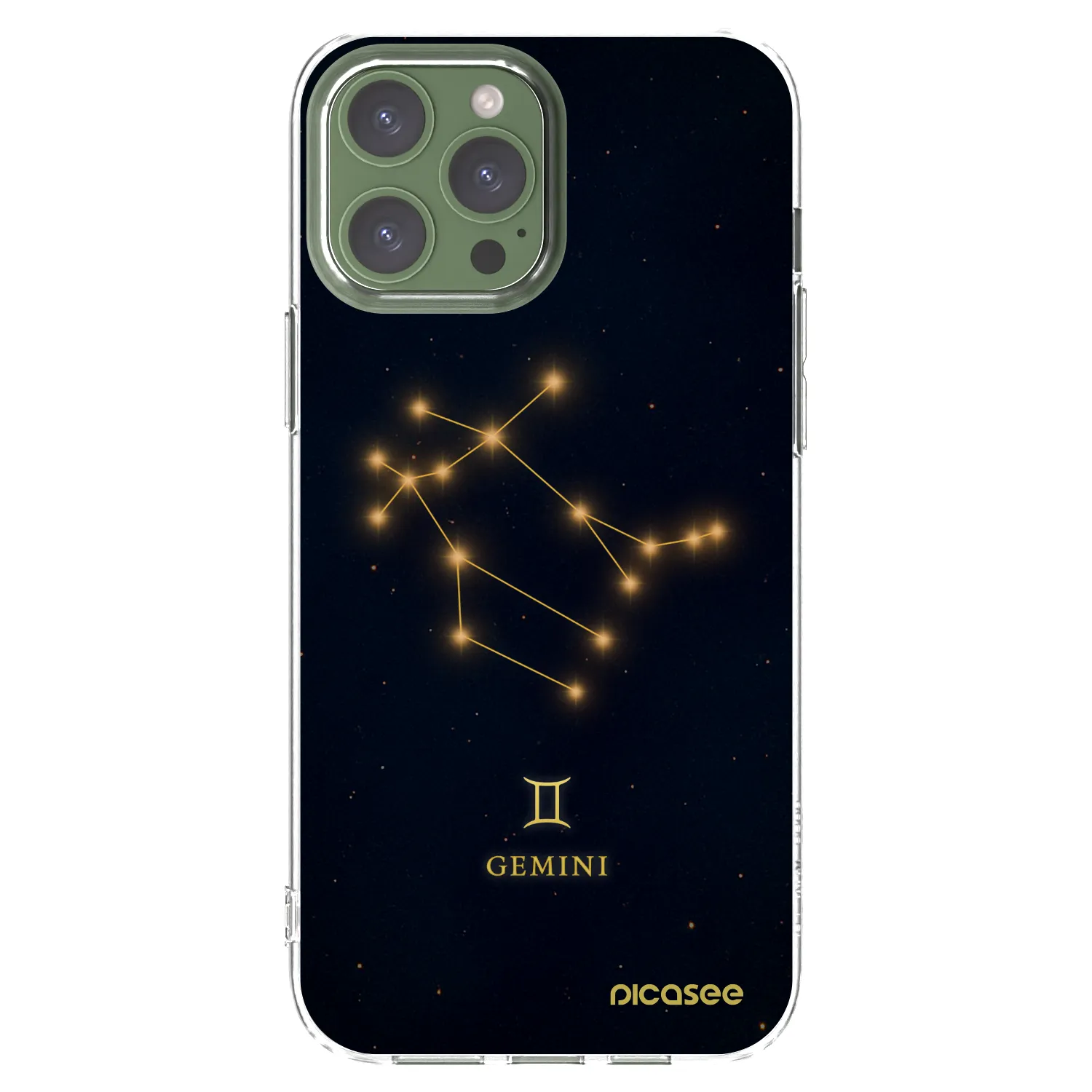 Picasee silikonowe przeźroczyste etui na Apple iPhone 13 Pro Max - GEMINI