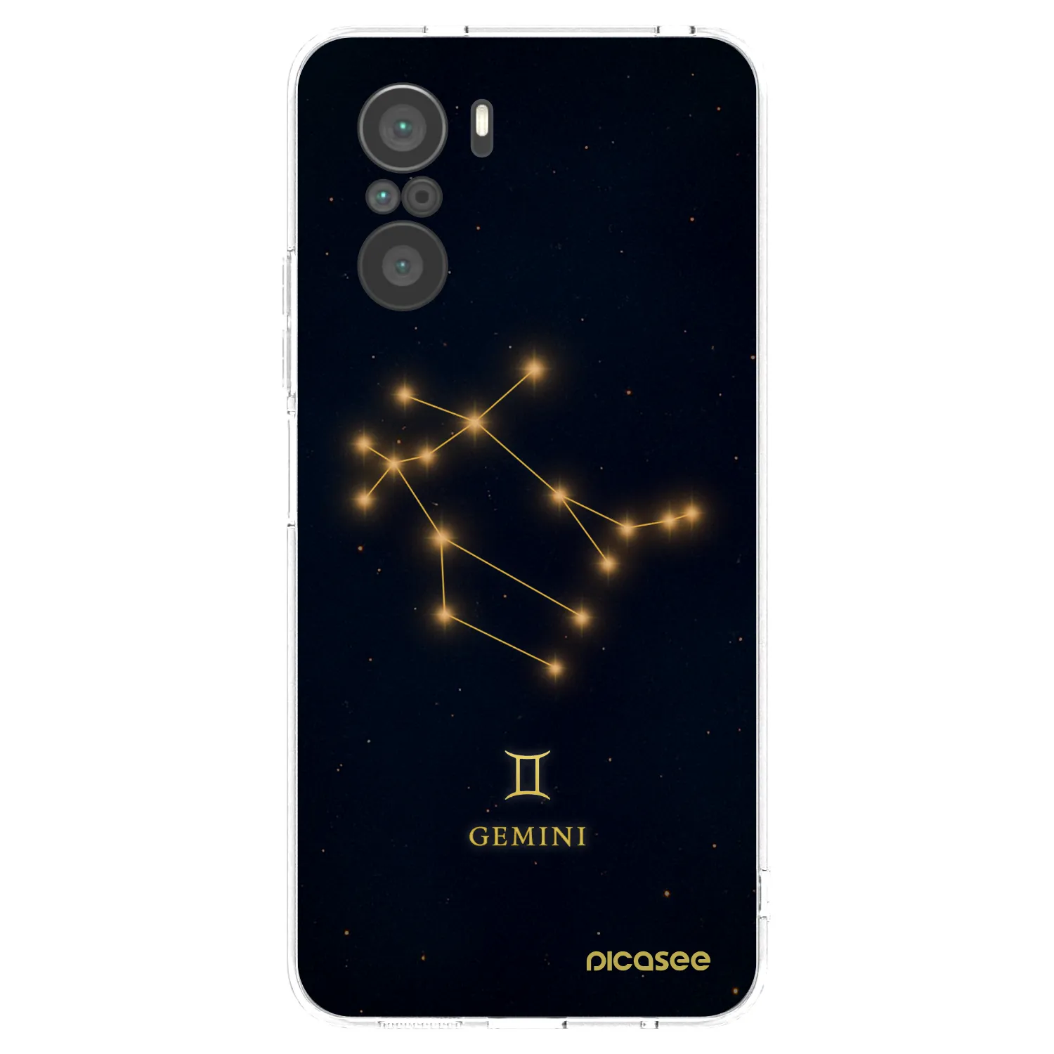 Picasee silikonowe przeźroczyste etui na Xiaomi Poco F3 - GEMINI