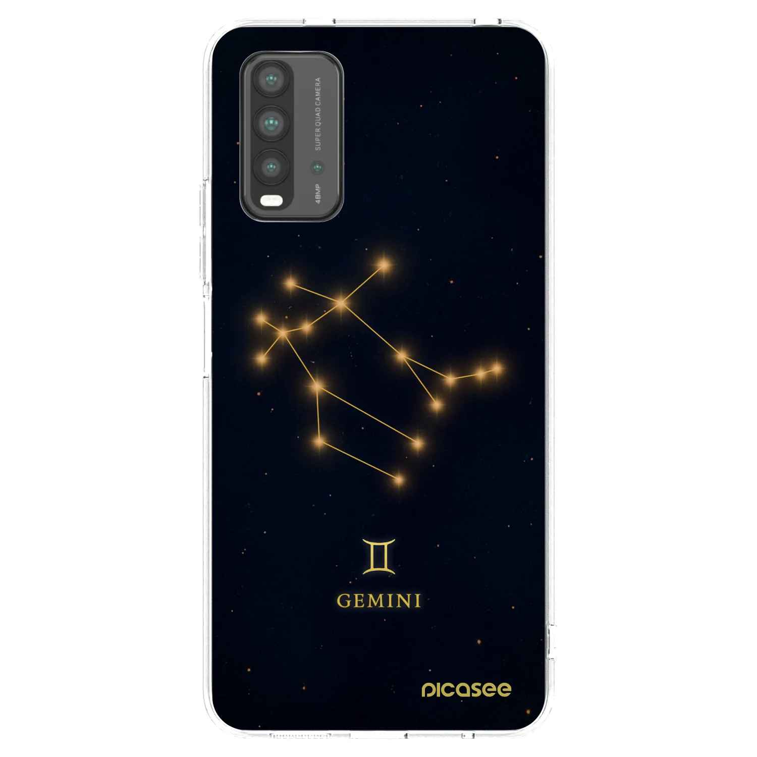 Picasee silikonowe przeźroczyste etui na Xiaomi Redmi 9T - GEMINI