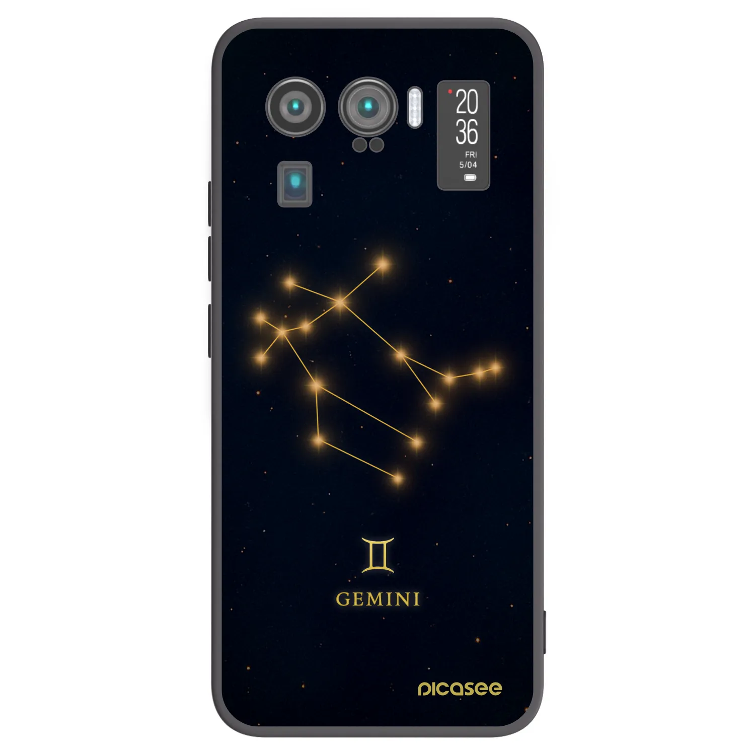 Picasee silikonowe czarne etui na Xiaomi Mi 11 Ultra - GEMINI