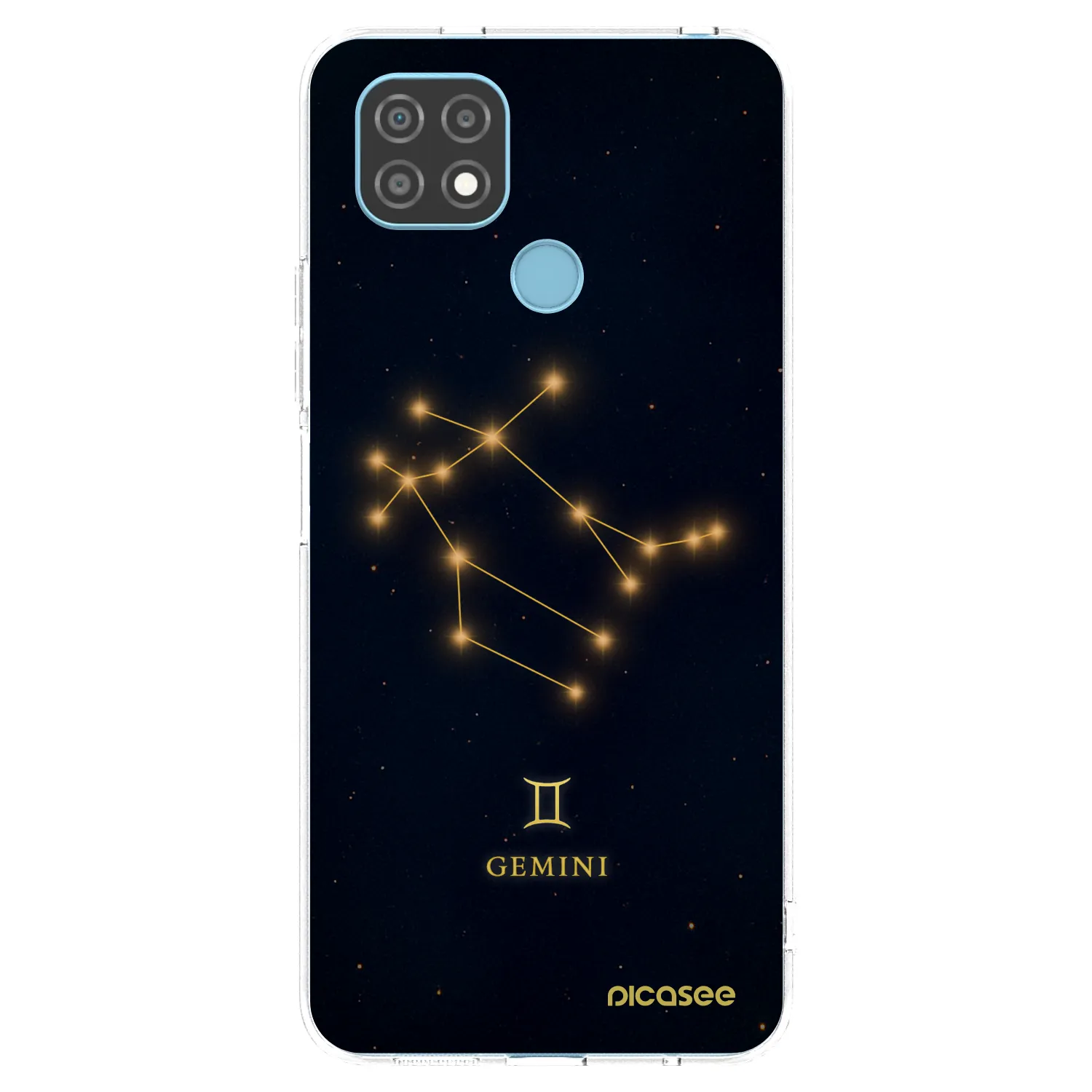 Picasee silikonowe przeźroczyste etui na Realme C21 - GEMINI